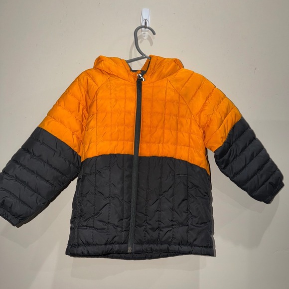 Columbia Other - Columbia Kids 3T Hooded Puffer Jacket Orange Black Full Zip Winter Outerwear